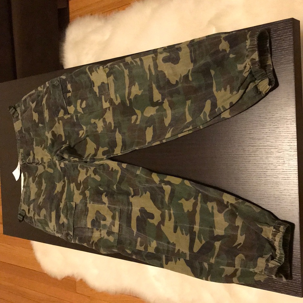 Camo Utility High Waist Pants